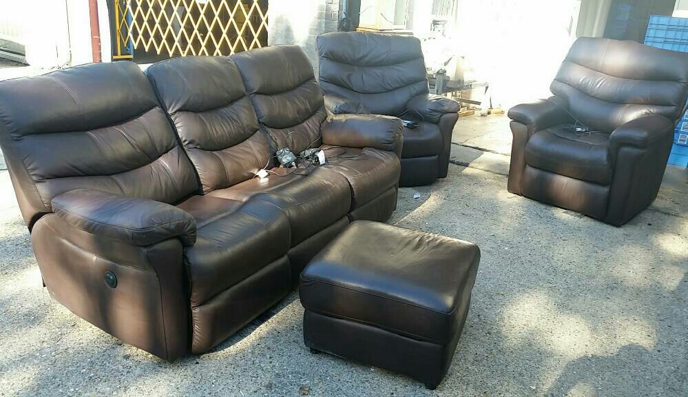 Dfs electric recliner 3 peice suite. in Wimborne, Dorset Gumtree