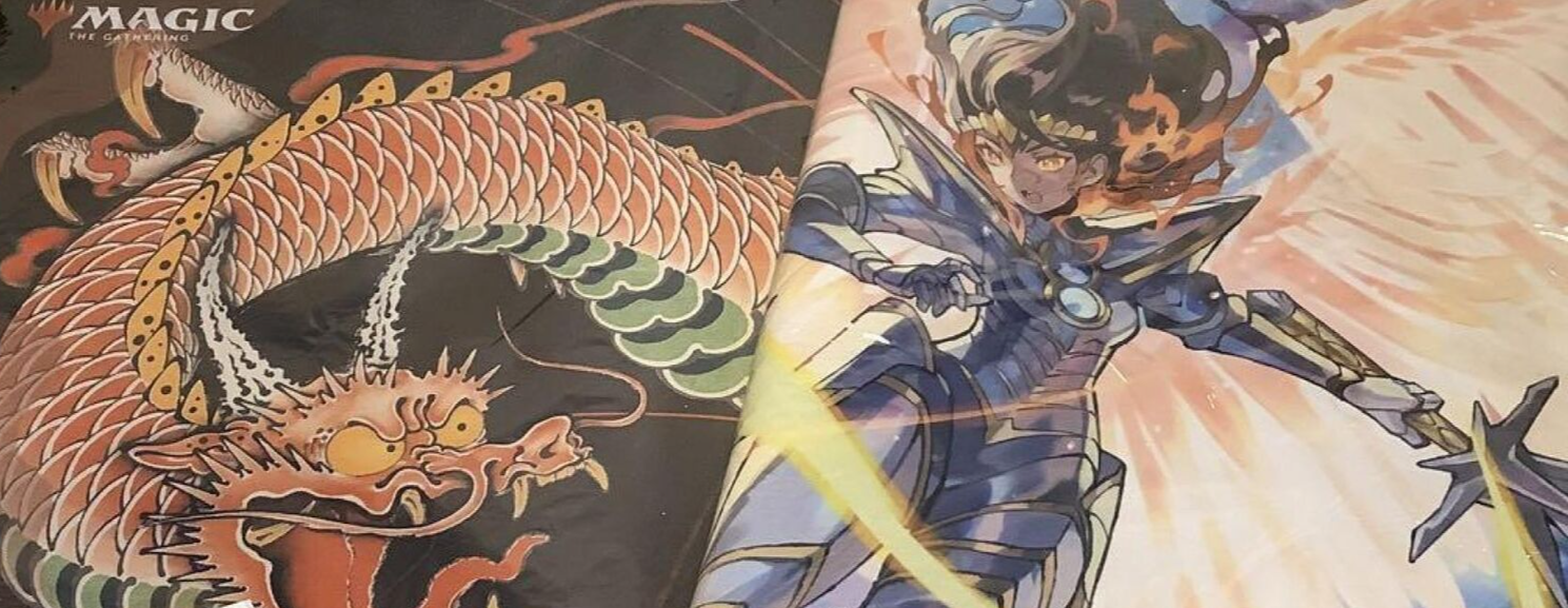 MTG 30th Anniversary Shivan Dragon and Destroy Evil Play Mat MTG 30th Anniversary Shivan Dragon and Destroy Evil Play Mat