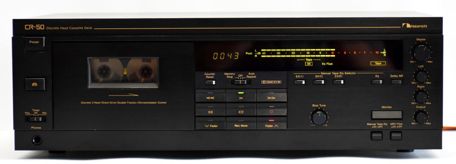 NAKAMICHI カセットデッキ CR-50 Nakamichi CR-50 – Audiolife － Enjoy your audio life!!