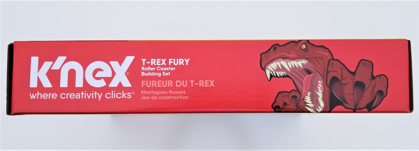 KNex 27146 Thrill Rides, T-Rex Fury, Roller Coaster Building Set 473 pc