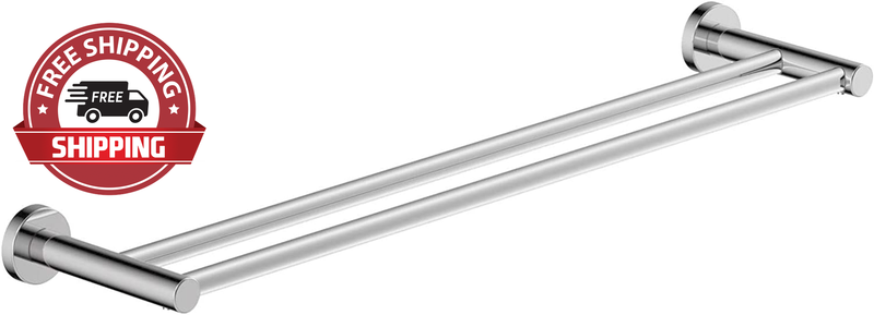 353DTB-18 Dia 18 In. Double Towel Bar in Polished Chrome