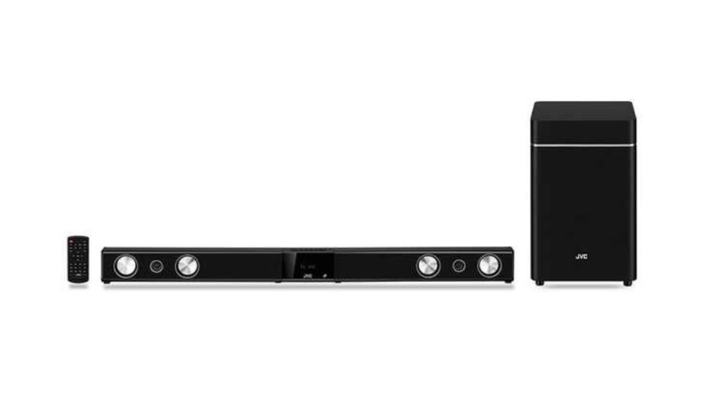 JVC JVC THWL701B Sound Bar with wireless subwoofer Black, DAB radio