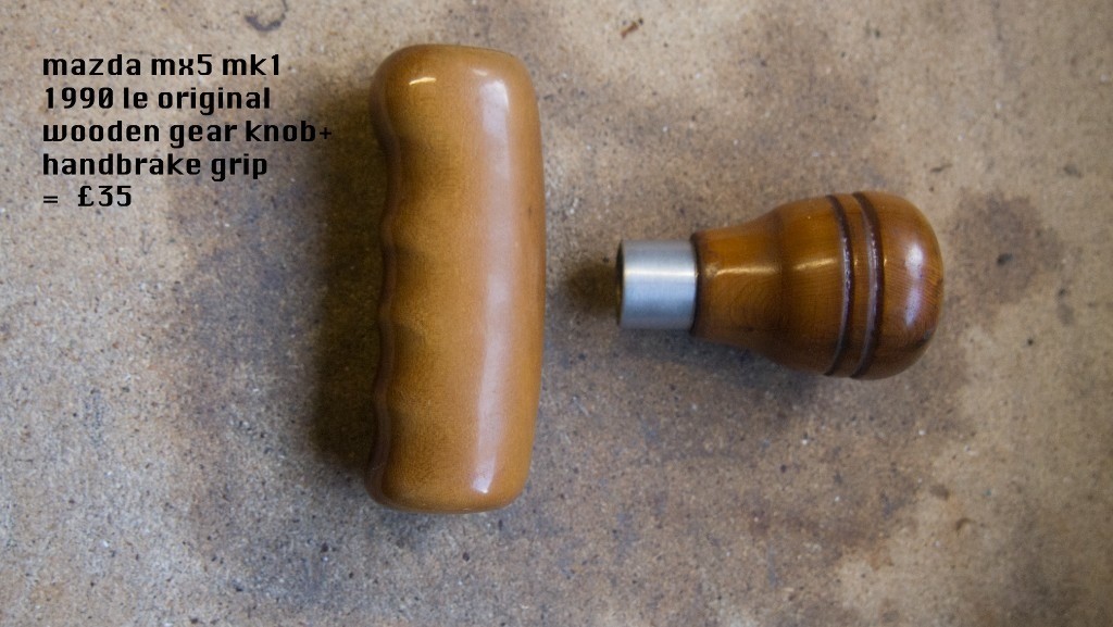 Mazda mx5 mk1 1990 LIMITED EDTION ORIGINAL WOOD GEAR KNOB/HANDBRAKE