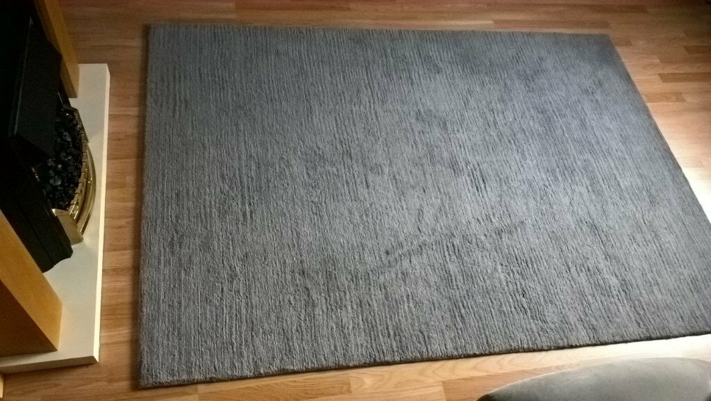 Grey large All wool rug as new 160cm x 230cm in Norwich, Norfolk