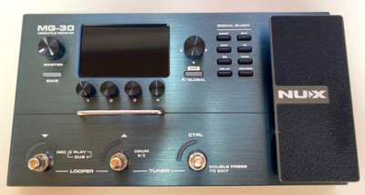 New NUX MG-30 Versatile Modeler Guitar Multi-Effects Pedal TSAC-HD From Japan