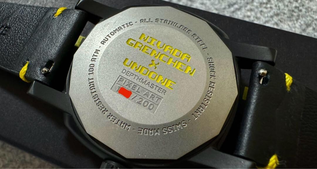 Pre-owned Undone Nivada Grenchen ×  Depthmaster Pixel Art Pac-man Soprod P024 Japan