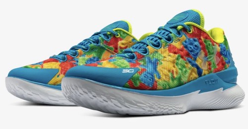Pre-owned Under Armour Size 10 -  Curry 1 Low Flotro X Sour Patch Kids Capri/white 2022