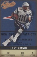 2002 Fleer Authentix Troy Brown #68