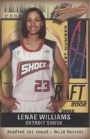 2002 Fleer Authentix WNBA - Lenae Williams #118