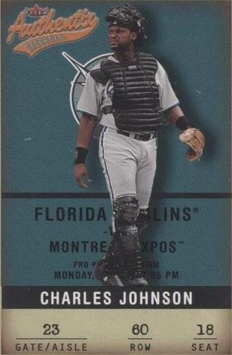 2002 Fleer Authentix - Charles Johnson #60