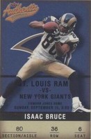 2002 Fleer Authentix Isaac Bruce #36