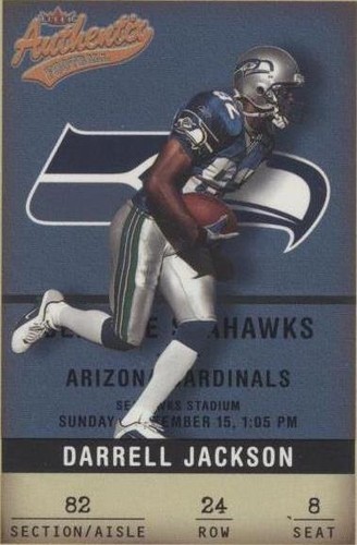 2002 Fleer Authentix Darrell Jackson #24