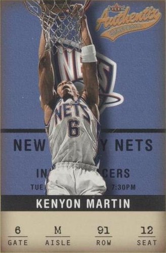 2001-02 Fleer Authentix - Kenyon Martin #91