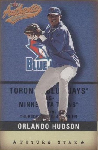 2002 Fleer Authentix - Orlando Hudson #139