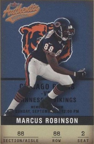 2002 Fleer Authentix Marcus Robinson #88