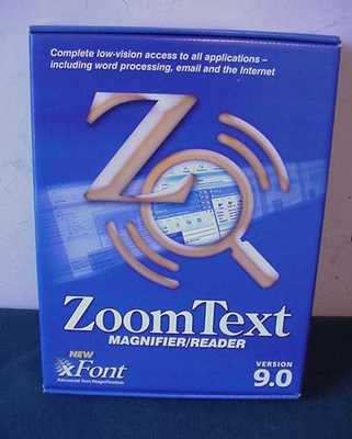 NEW ZoomText MAGNIFIER / SCREEN READER Ver 9.0 Ai Squared Zoom Text Windows XP 