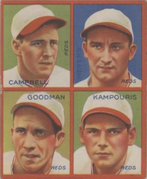 1935 Goudey 4-in-1 - Alex Kampouris Billy Campbell Billy Meyers #8D