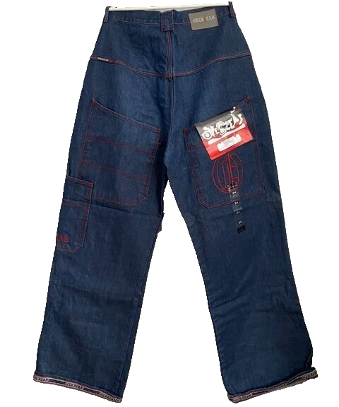 VTG 34x30 JNCO TRIBAL Jeans Baggy Wide 90s Y2K HipHop Skater