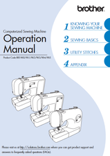 Brother SC6600 Sewing Machine Owners Instruction Manual Reprinted Copy
