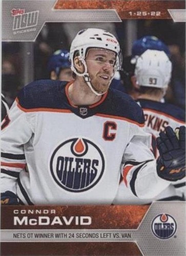 2021-22 Topps Now NHL Stickers - Connor McDavid #249