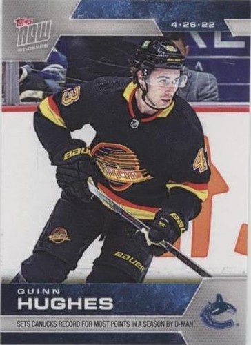 2021-22 Topps Now NHL Stickers - Quinn Hughes #434
