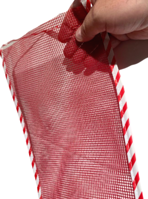 25" MESH CHRISTMAS STOCKING Red Net Hanging Toy Stuffer Long Sock Gift Big Bag 