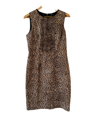 Tahari leopard dress cheap