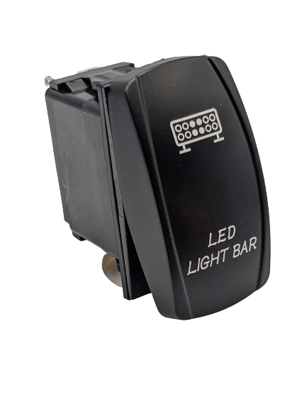LED Light Bar 5-Pin Rocker Switch 12V-24V MULTIPLE COLORS Wiring Included