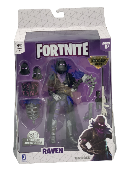 Fortnite Legendary Series Raven Action Figure Pack, 6in
