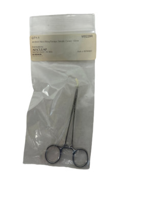 Aesculap MB229R Jacobson Micro Mosquito Forceps, Delicate, Curved, 130mm