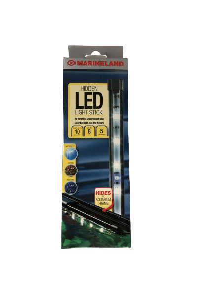 Marineland Hidden Led Light Stick 8" For 5 To 10 Gallons Aqu