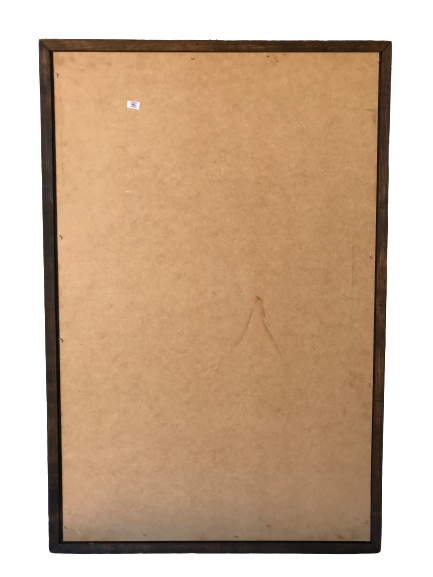 Virgen De Guadalupe Con Rosario Imagen Cuadro Rustico 36"x24"  Madera