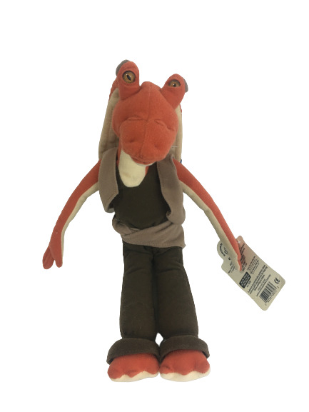NWT Star Wars Jar Jar Binks Plush Stuffed Animal Toy Applause Vintage 13” 1990s