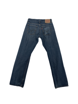 Levi s 514 Slim Straight Jeans Mens Size 31 x 32 Dark Wash Distressed Destroyed