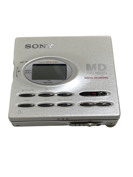 SONY WALKMAN MZ-R91 ※未確認 SONY MZ-R91 MD WALKMAN White Portable MiniDisc Recorder Used