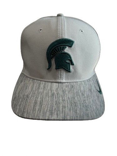 Nike Dri Fit Michigan State Hat Cap Gray NCAA MSU Spartans