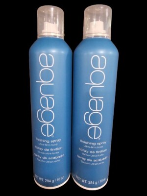 BLUE AQUAGE FINISHING SPRAY ULTRA-FIRM HOLD 10 OZ HAIRSPRAY - PACK OF 2 