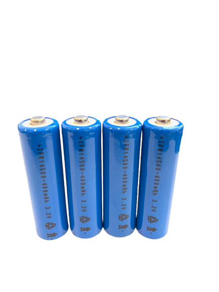 4 pack of 14500, 3.2v Li-ion 400mAh battery