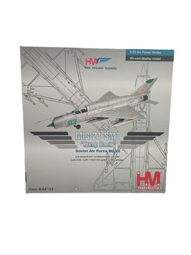 Hobby Master MiG-21 SMT “Hump Back” Soviet No.92 1/72 DIECAST, HA0125 Unopened Hobby Master MiG-21 SMT “Hump Back” Soviet No.92 1/72 DIECAST, HA0125 Unopened