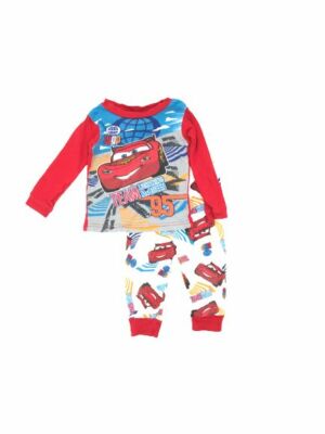 $24 Car's Infants Boy's Red Stretch Two Piece Pajama Set Size 12M