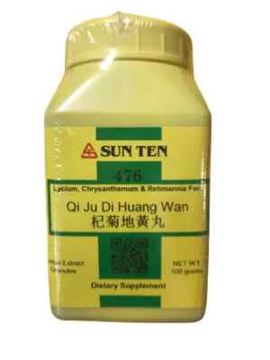 Sun Ten-Lycium, Chrysanthemum & Rehmannia - Qi Ju Di Huang Wan , 100 grams powde