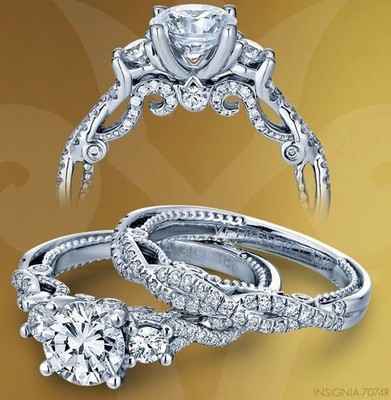 Wedding Ring Sets 925 Sterling Silver White Antique Design Women CZ ADASTRA