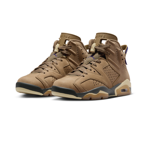 Pre-owned Jordan Womens Air  6 Retro Gtx_brown Kelp/team Gold-shadow Fd1643-300-size 6.5