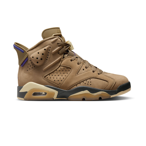 Pre-owned Jordan Womens Air  6 Retro Gtx_brown Kelp/team Gold-shadow Fd1643-300-size 6.5