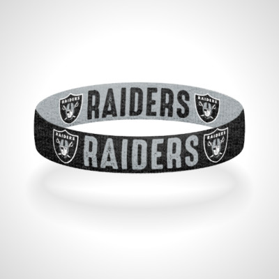 Reversible Oakland Raiders Bracelet Wristband Just Win Baby
