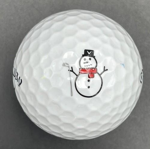 Winter Snowman Logo Golf Ball (1) Callaway SuperSoft Pre
