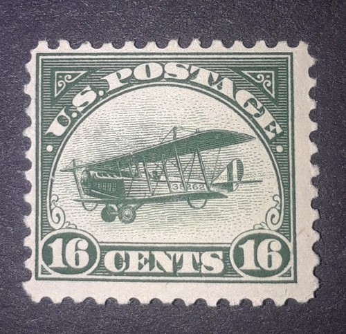 Travelstamps: 1918 Air Post Stamps: Scott Stamp #C2 First Flight Mint OG LH  $75