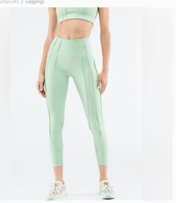 Fabletics Womens Green High Waisted Ultraluxe Contour Leggings XL