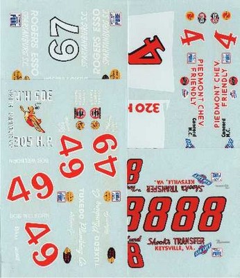 DECALS DIVERS 1/43 CHEVROLET IMPALA NASCAR COLORADO DCV012