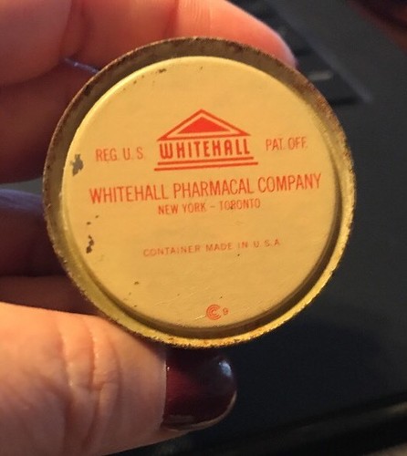 Vintage Rouge Powder Tin Compact Beauty Aid Heather Theatrical 1940's